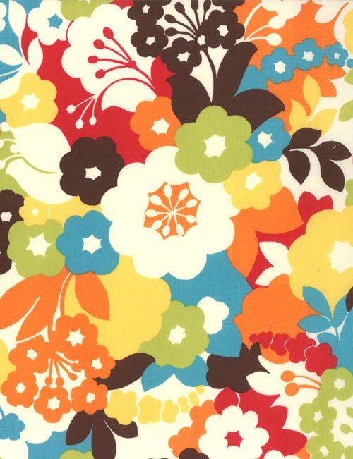 SALE Oh Deer Japanese fabric by Momo for Moda, Blossoms in Meadow-1 Yard or by the yard