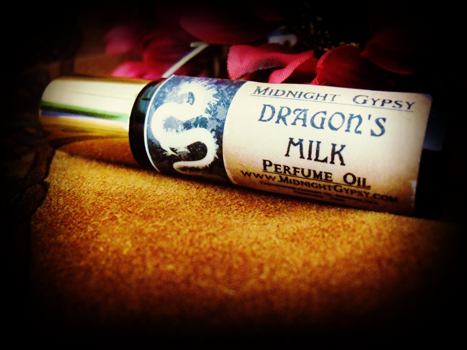 Dragon's Milk Perfume Oil - Dragon's Blood Amber Vanilla Sandalwood Musk Milk Cream 10ml Roll On