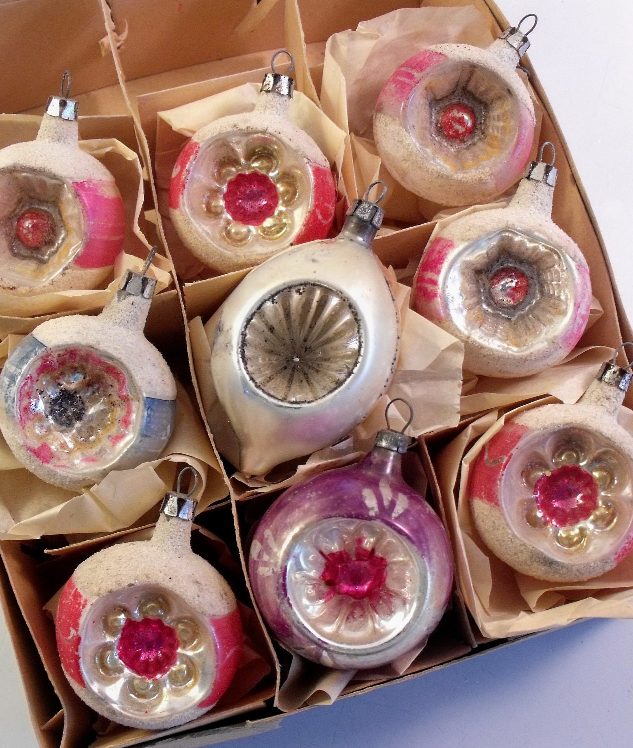 9 vintage glass christmas ornaments made in poland lots by 9 vintage glass christmas ornaments made in poland lots by