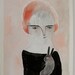 rabbit heart - an original gouache portrait painting