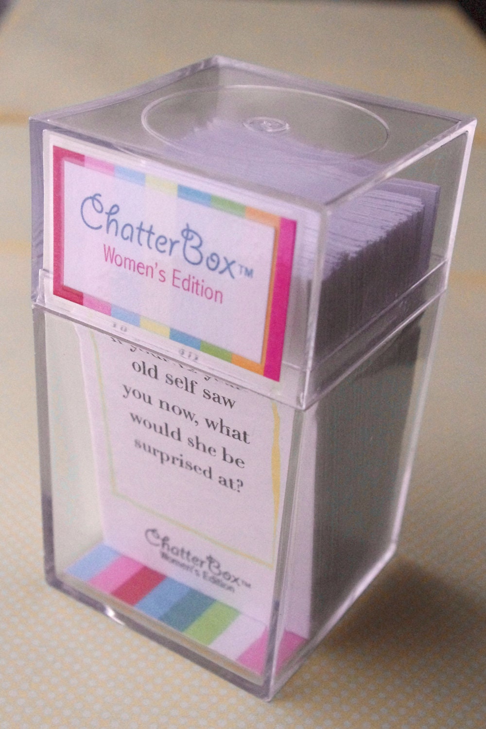 INSTANT DOWNLOAD - ChatterBox Conversation Game - Women's Edition. Printable Set