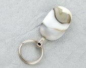 magnetic id badge holder - grey, brown, white