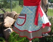 Half Apron - Retro - Pin Up - Sexy - Sweetheart - Alice in Wonderland - Scarlett Chic Sassy Apron