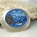 Sterling Silver Textile Brooch Starry Night Hand Embroidery
