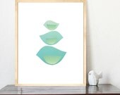 Blue Birds 11x14 Childrens Wall Art Print