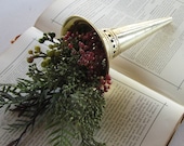 Brass Tussie Mussie Flower Holder Wedding Bouquet