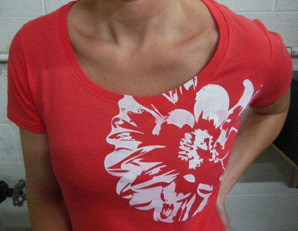New - XS, S, M, L, XL -  Zinnia Burst in Coral