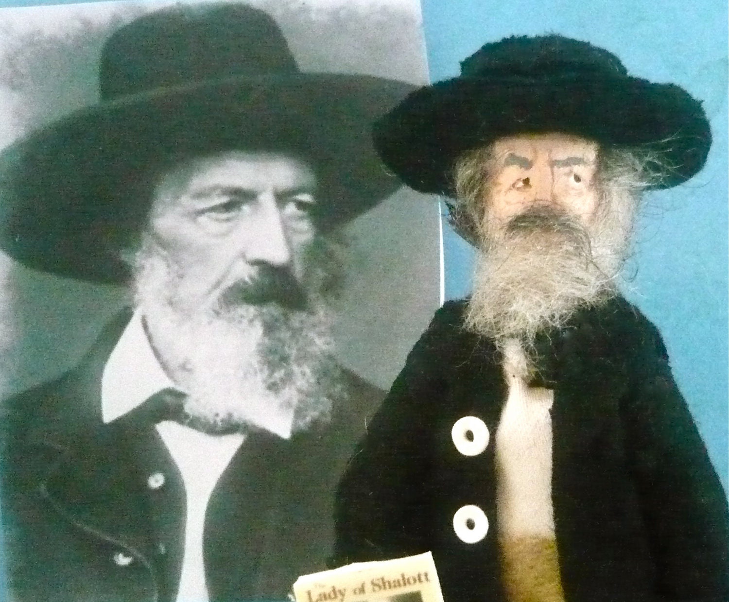 Lord Alfred Tennyson Doll Miniature English Poet Art Collectible