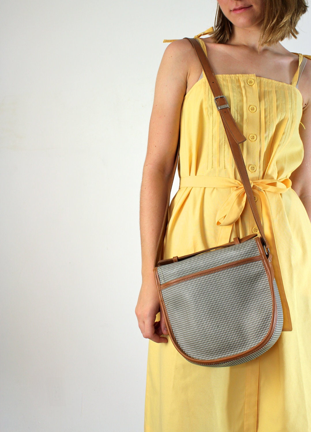 Esprit Purse - Checkered Shoulder Bag