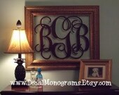 Extra Large Personalized Vinyl Wall Decal Monogram