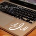 3 inch Monogram Vinyl decal