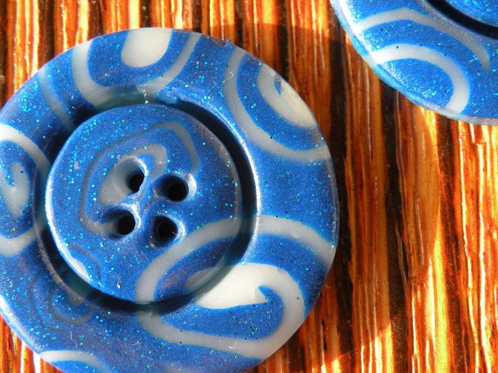 Black Friday Etsy - Cyber Monday Set of 2 One-of-a-kind Handmade Buttons....