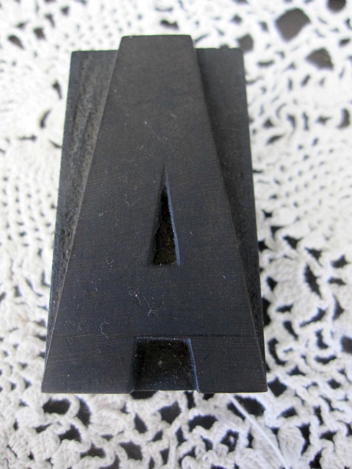 Vintage Letterpress Wood  Letter A, Block, Antique