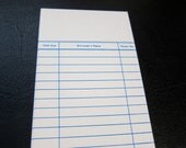 Library Cards - set of 10