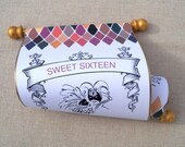 Masquerade ball birthday invitation scroll sweet sixteen mardi gras carnival - 25