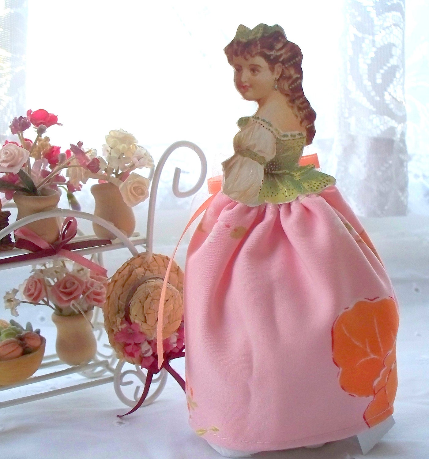 Victorian Girl Doll - Vintage Inspired Paper and cloth doll