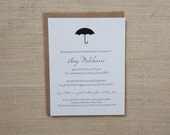 Umbrella Bridal Shower Invitations