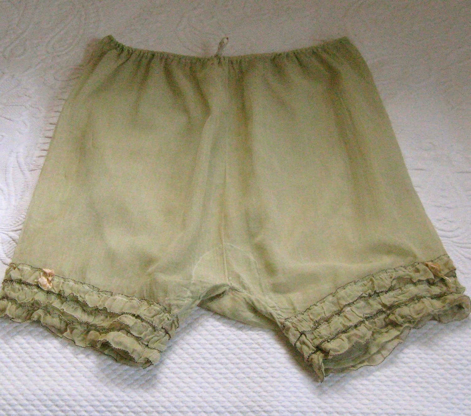 Vintage GREEN FLAPPER BLOOMERS 1920s by vintagous on Etsy