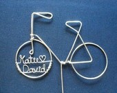 LOVE BIKE: Simple Personalized Bike Wedding Cake Topper