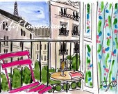 Pink Serviette in Paris