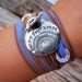 Heart Jewelry, Follow Your Heart Inspirational Quote Bracelet, STERLING Silver Silk Wrap Bracelet, Hand Stamped Boho Bohemian Jewelry, Heart