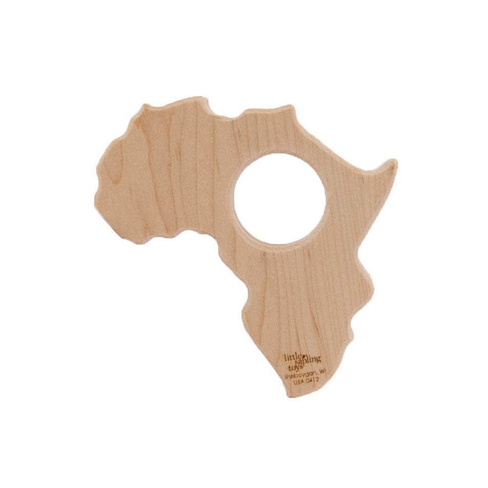 Wooden Teether Africa wooden toy natural baby toy