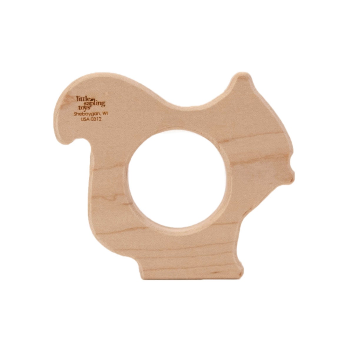 Natural Squirrel Teether Toy wooden teether baby toy