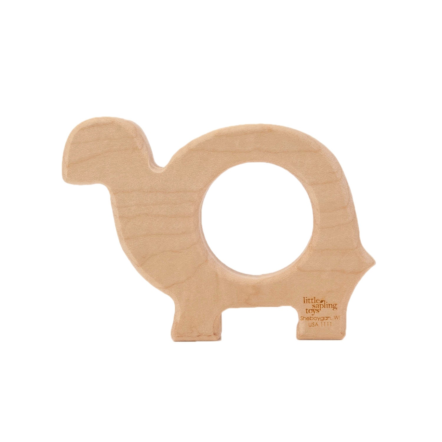 Wood Teether Turtle wooden toy natural baby toy