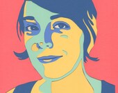 Custom Cut Paper Pop Art Portraits
