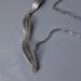 Etched Sterling Silver Fern Trio Necklace