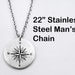 Voyager necklace - compass rose and Whitman quote - Inspirational jewelry - Graduation pendant