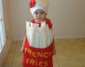 French Fry Costume  Kids Costume Halloween Costume French Fries with a Dollop of Ketchup