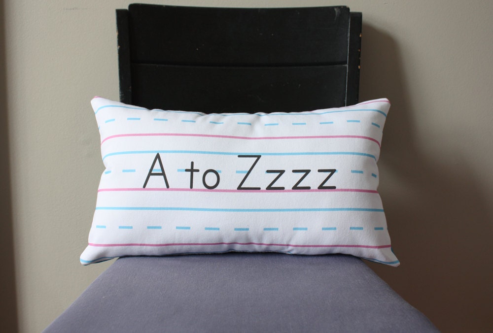 Penmanship Pillow - A to Zzzz