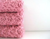 cotton crochet washcloth/face scrubbies AND you can pick the colors