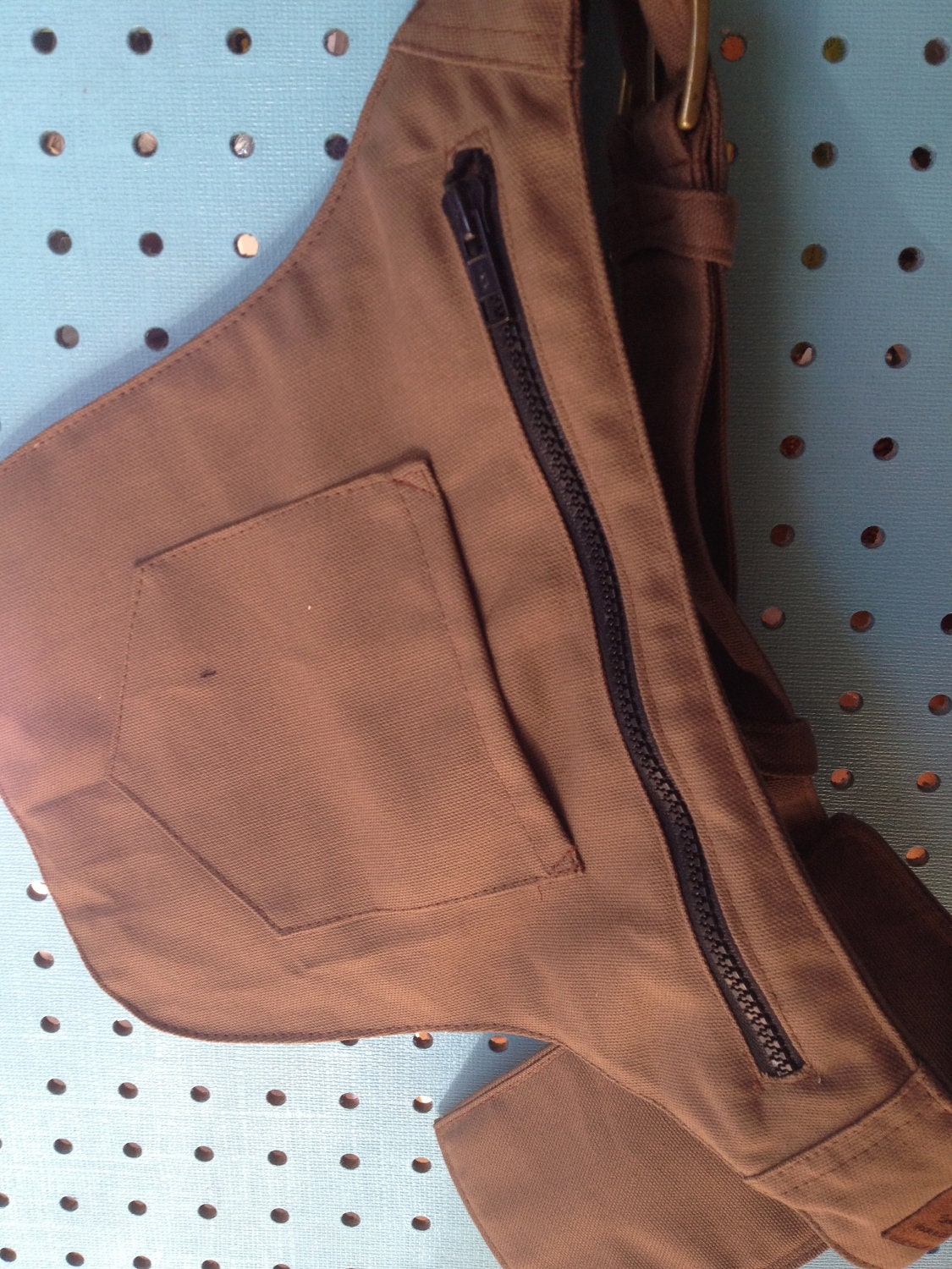 Brown Canvas Hip Bag....
