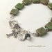 Irish Celtic Rosary Bracelet Chaplet Claddagh Green Bohemian Glass Prayer Beads