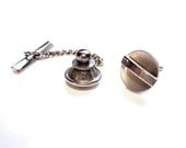 Mod Tie Pin, Brushed Silver Tack Pin