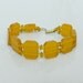 Vintage Art Deco Galalith Bracelet Butterscotch French Bakelite