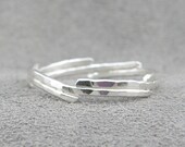 Delicate Sterling Silver Ring - Hold Me
