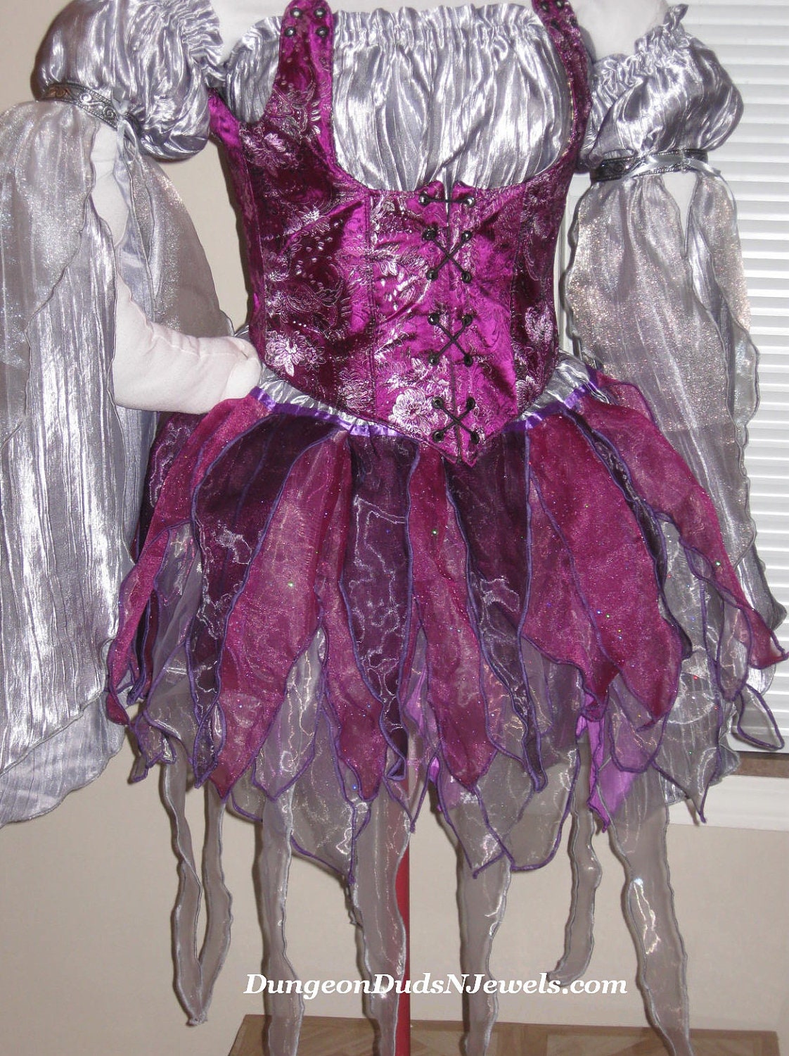 DDNJ Choose Color Fairy Pixie Sprite 4pc  Cosplay Larp Anime Plus Custom Made ANY Size  Anime