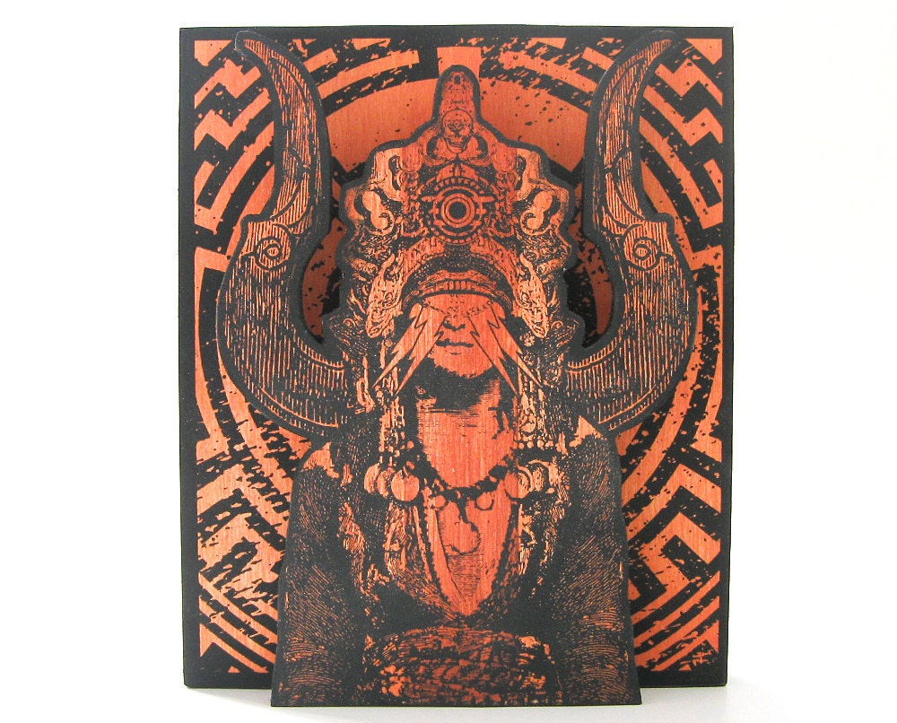 Screenprinted Shrine Orange