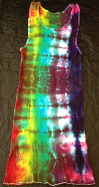 Tie Dye A Line Tank Top ADULT MEDIUM