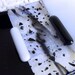 Glass Soap Dish Black and White