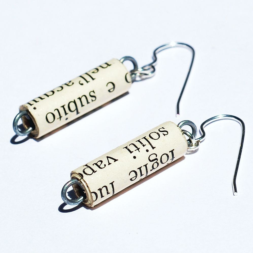 Paper Bead Jewelry- Italian Paper Bead Earrings