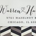 Calligraphy Handwriting Custom Return Address Stamp - Eco Friendly, wedding, housewarming, etsy labels - ea3000