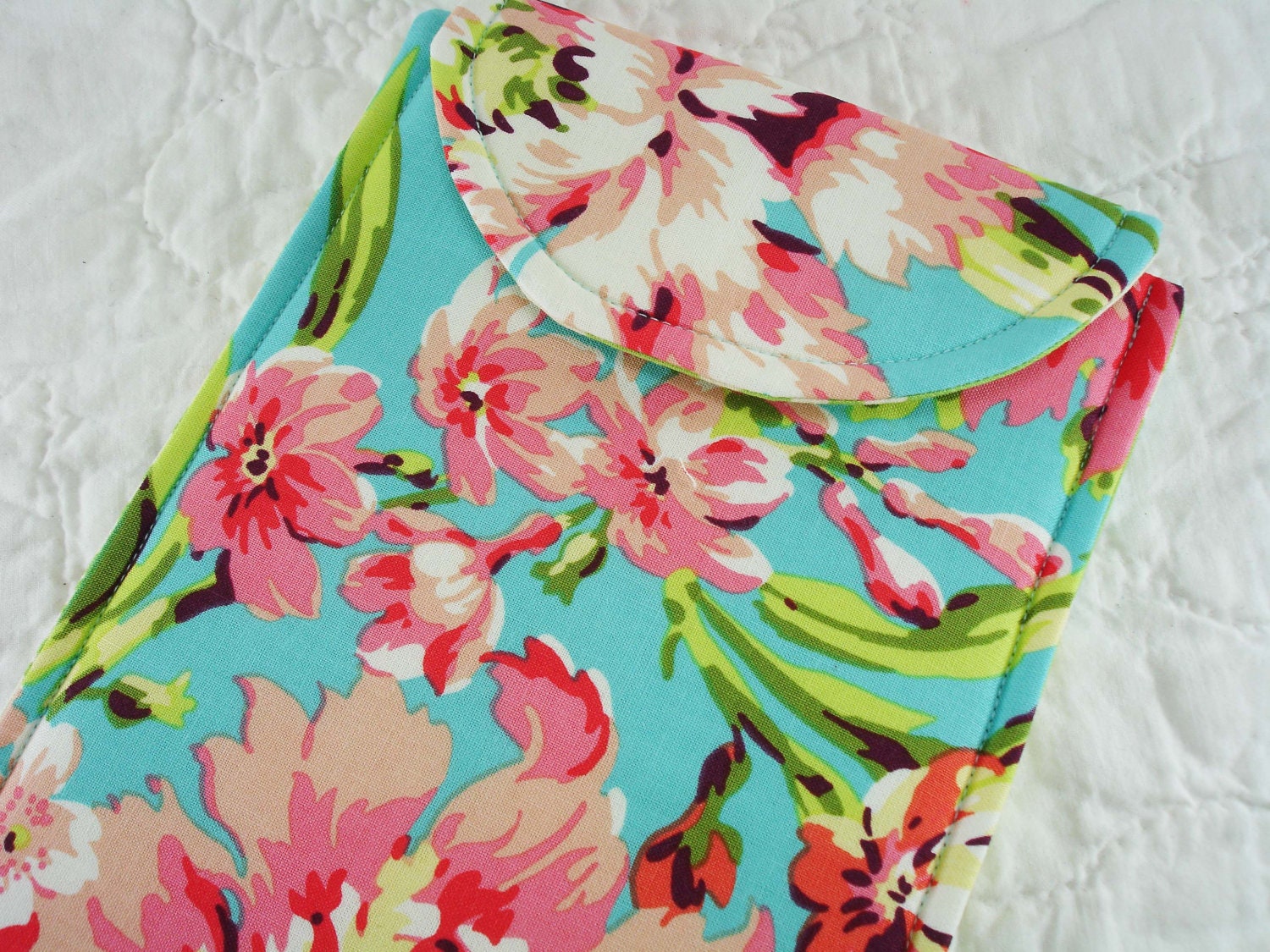 Ready To Ship Sleeve For Your Kindle Fire or Kindle 3 Amy Butler Bliss Bouquet