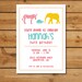 Zoo Birthday Party Invitation - It's a Jungle Out There - Animals