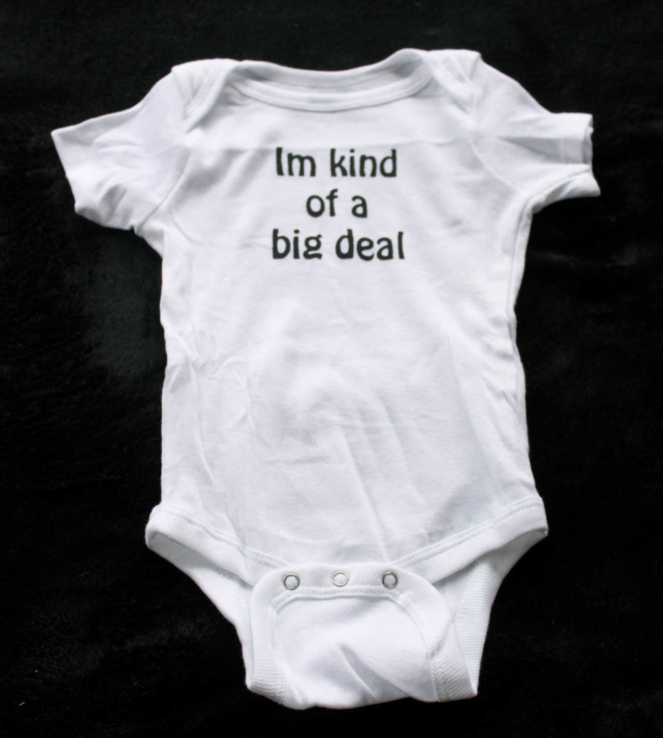SPRING SALE Cute Funny Baby Onesie Bodysuit Boy or Girl Im kind of a BIG Deal  Infant Baby Humor Creeper Childrens clothing