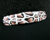 Small Animal Print Hair Barrette Cheetah in Polymer Clay