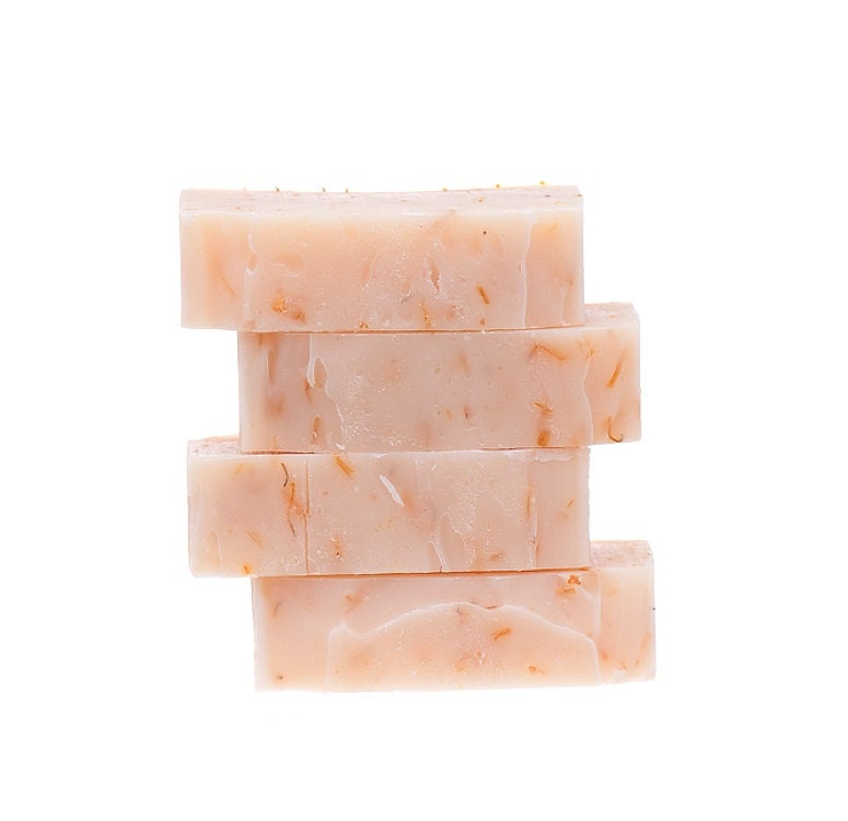 THINK PINK Grapefruit Handmade Shea Butter Organic Soap Bar - Natural - Vegan Friendly, 4 oz - 113 grams